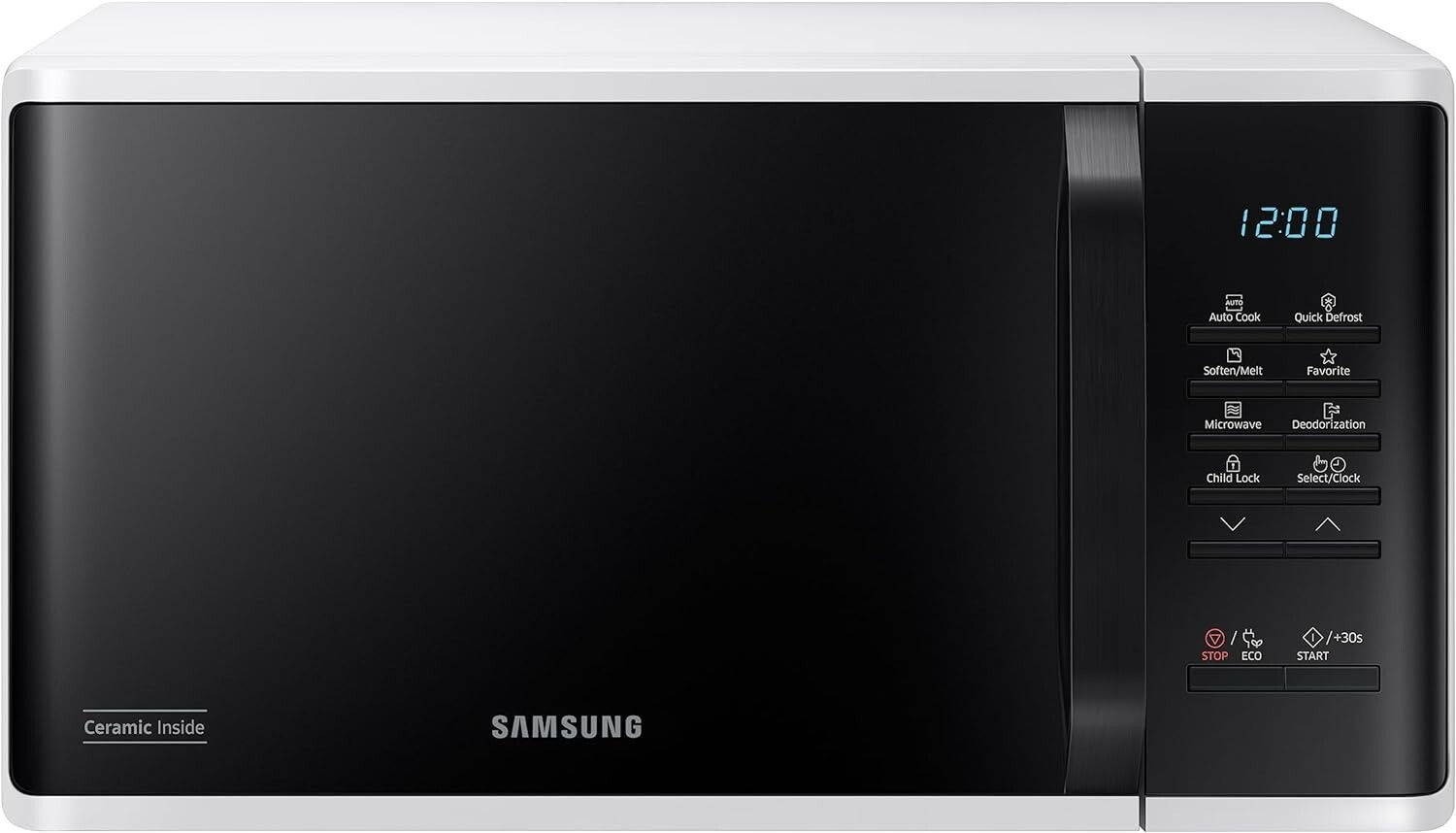 Samsung MS23K3513AW Solo Microwave, 800W, 23 Litre, White