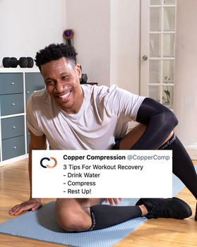 Chris Richardson in copper compression gear
