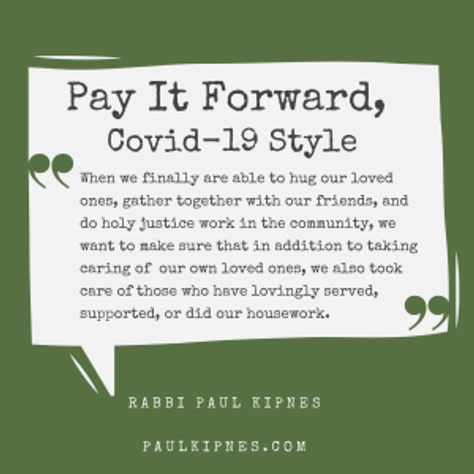 Pay It Forward, Covid-19-style
