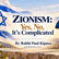 Zionism: Yes, No, It’s Complicated
