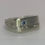 Thumbnail: Raw Silver & Sapphire Signet Ring