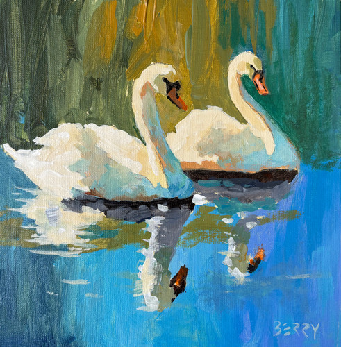 【美品】 Swans 2nd LP Two Swans at the Park | Jenny Berry Artist