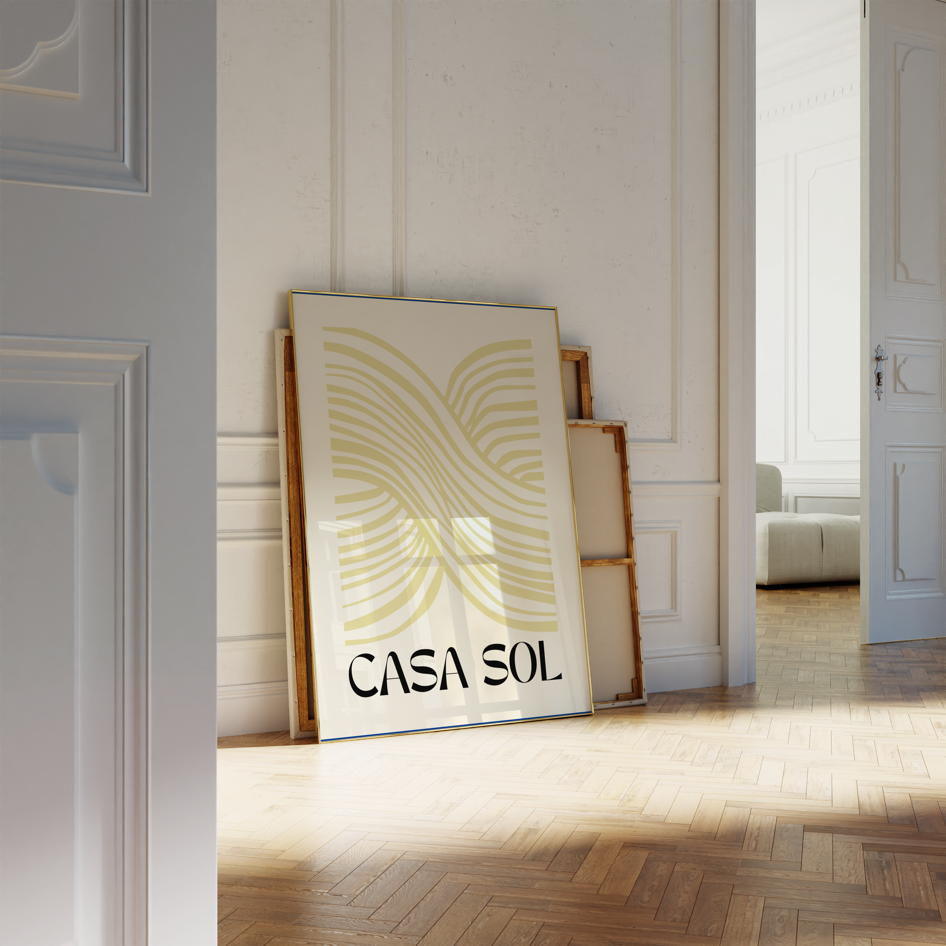 CASA SOL ILLUSION PRINT IN YELLOW