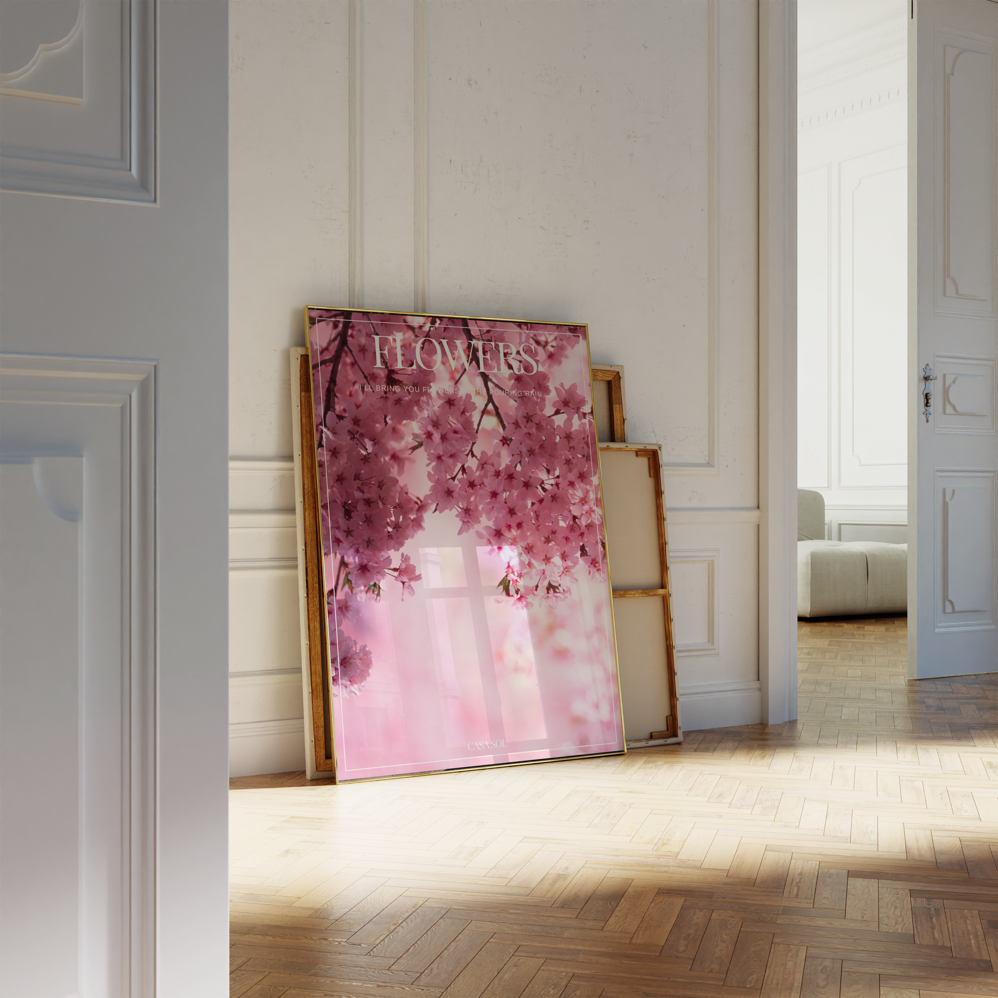 PINK TREE FLOWERS PRINT