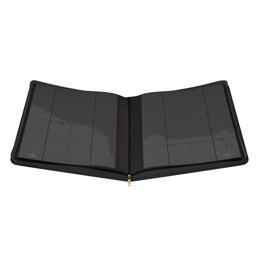 Thumbnail: POG Limited Edition MEGA Capacity 16 Pocket Zip Binder - Black