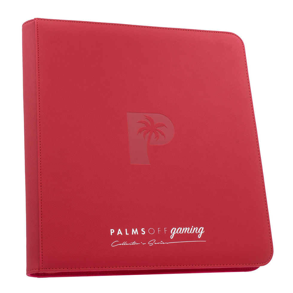 Thumbnail: PoG Collector's Series 12 Pocket Zip Trading Card Binder Red