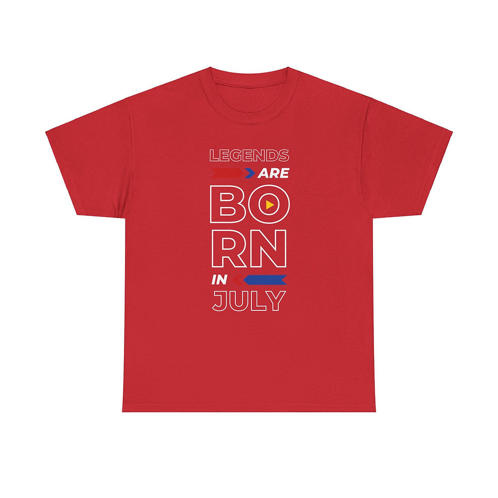 Thumbnail: Legends Are Born In July T-Shirt