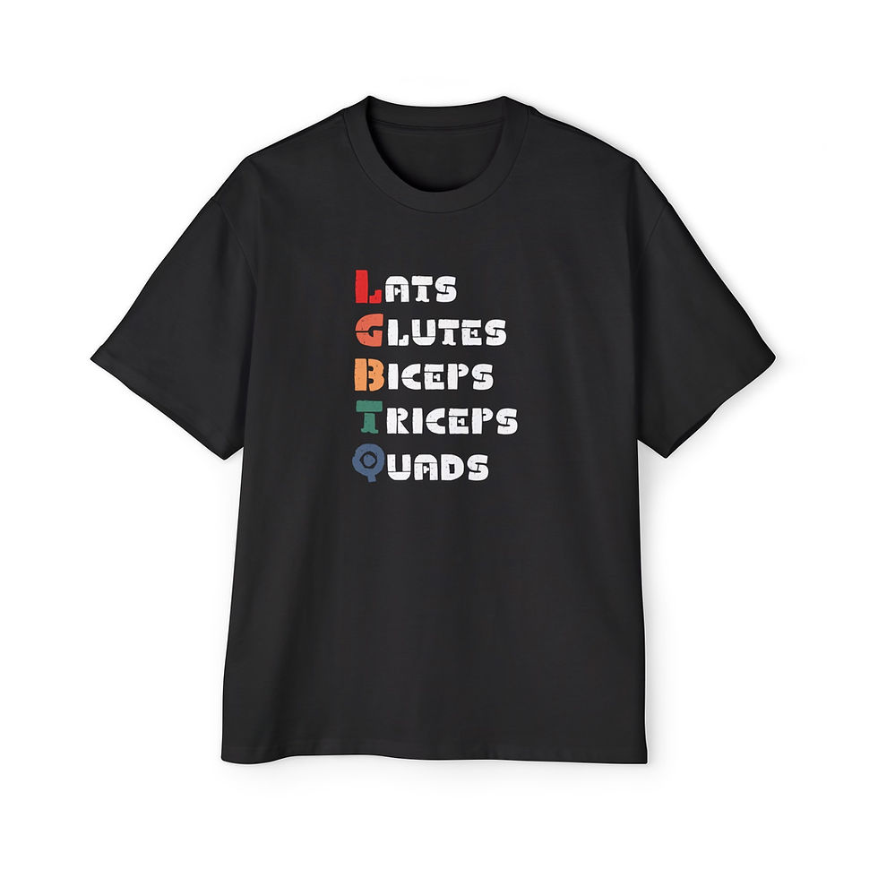 Thumbnail: LGBTQ Gym Oversized T-Shirt