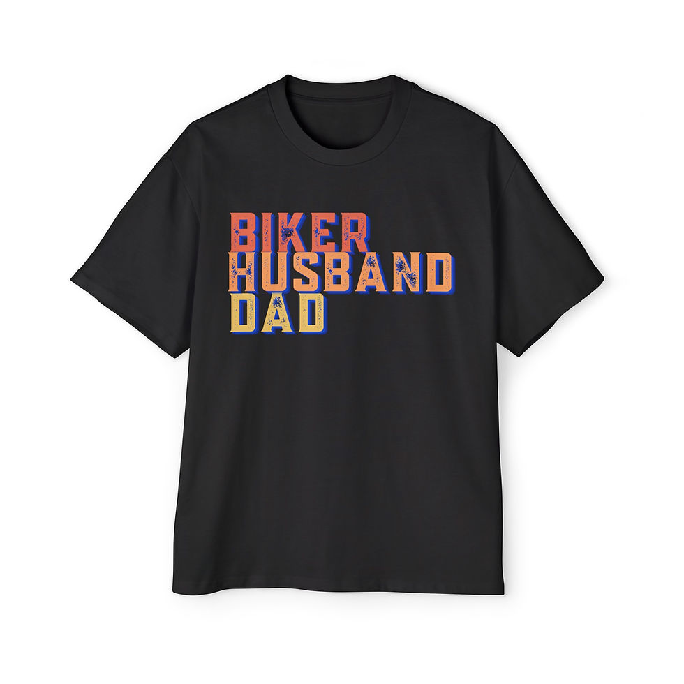 Thumbnail: Biker Husband Dad Oversized T-Shirt