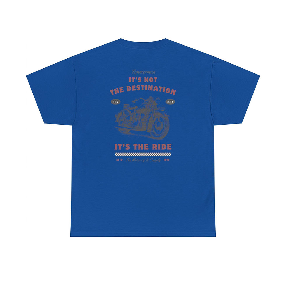 Thumbnail: It's Not The Destination, It's The Ride Backprint T-Shirt