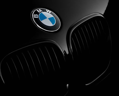 Black BMW car