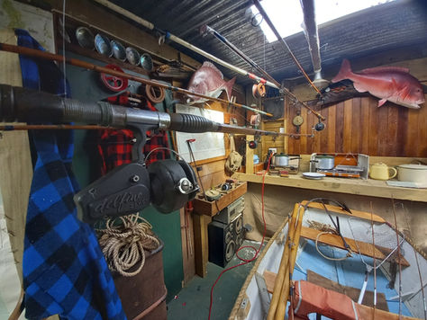 Bullswool Farm Heritage Museum fishing collection