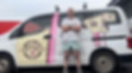 Haley Watts of Watts Stop standing in front of her work van