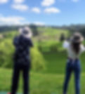 Friends trying Laser Clay Target Shooting at John Hill Estate Auckland