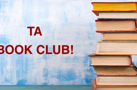 Stack of books on a blue background