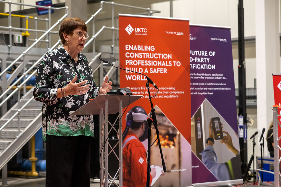 Dame Judith Hackitt addressing the audience.