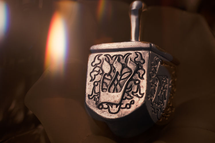 Dreidel de prata