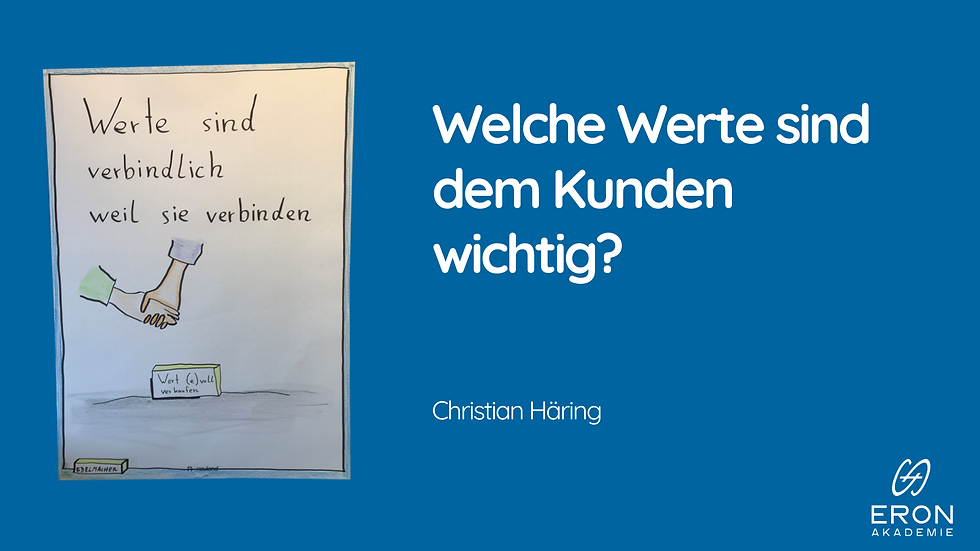 Welche Werte sind deinem Kunden wichtig? (Bild: Christian Häring)