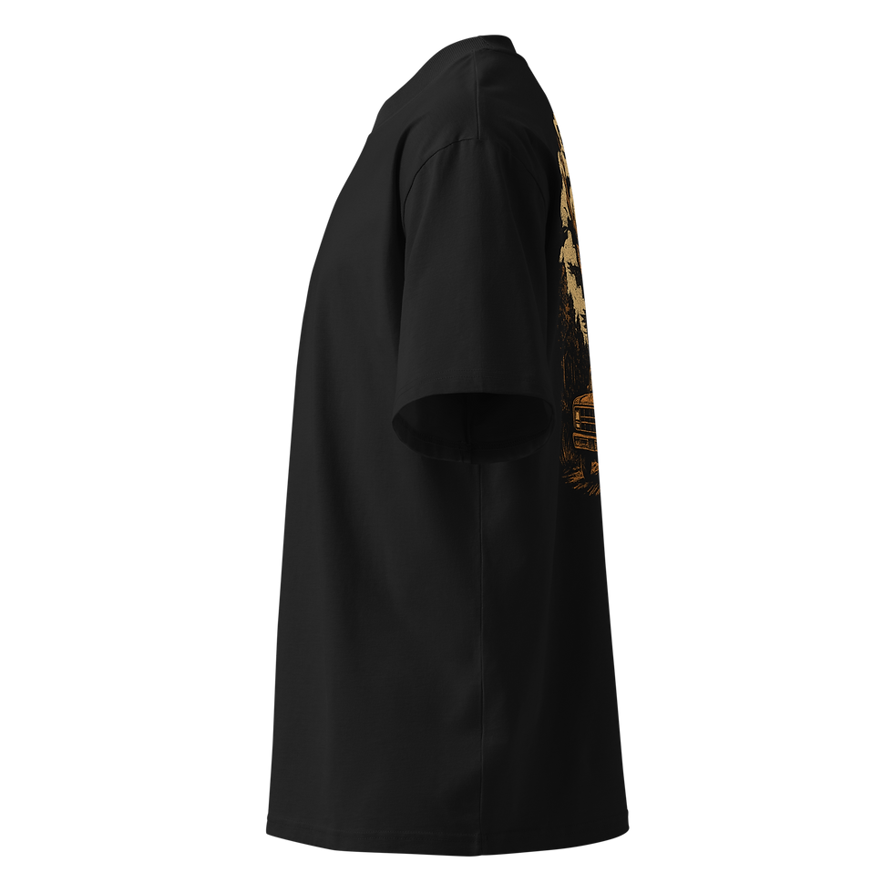 Thumbnail: Unisex organic oversized high neck t-shirt