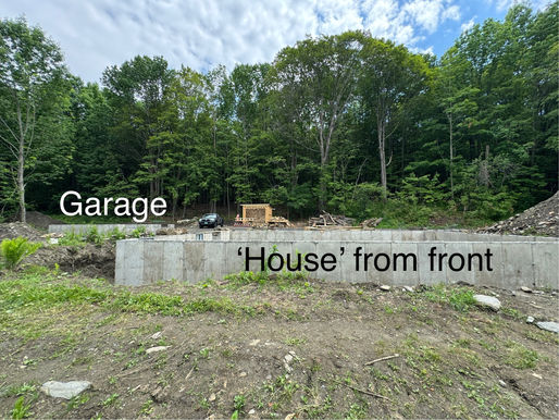 Dump runs, barn clean out, ready to backfill foundations