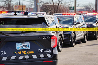 Photo of a Tulsa police homicide scene.