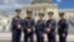 Tulsa Police Chief Dennis Larsen stands with other members of TPD leadership in Washington, D.C.