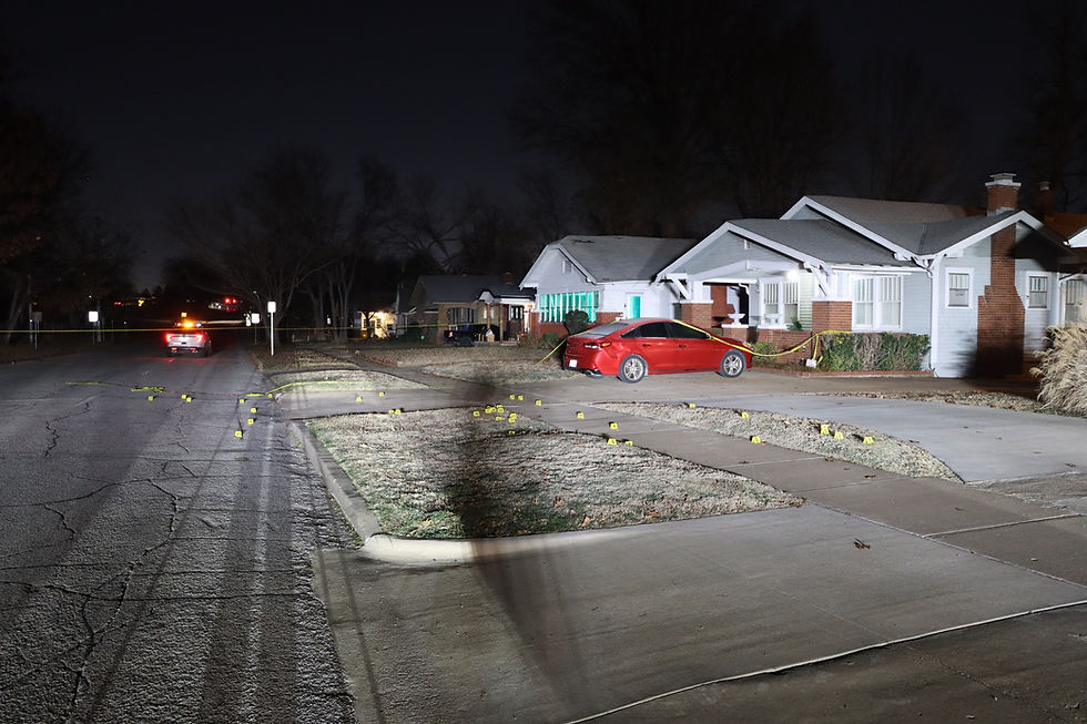 Homicide investigation scene