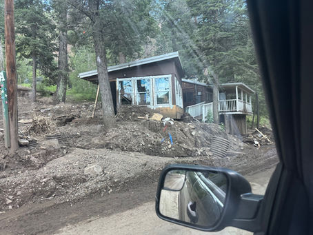 A photo showing damage from flooding around the U.S.