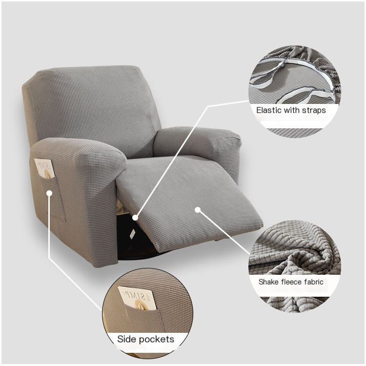 Thumbnail: High Elastic Plush Sofa Cover for Recliner Chair