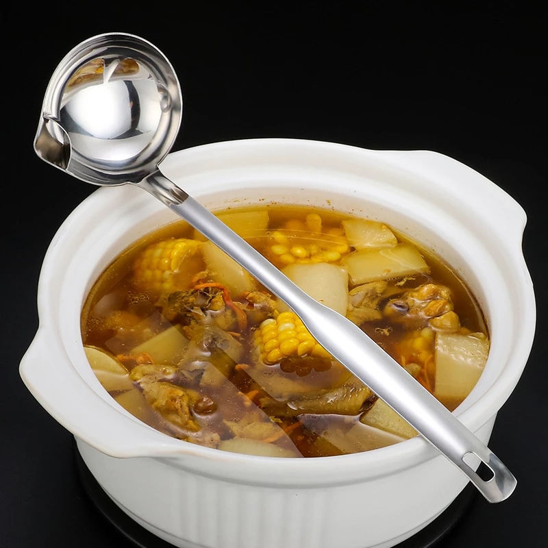 Thumbnail: Stainless Steel Soup Oil Separator Spoon