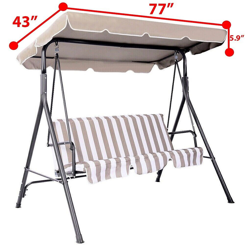 Thumbnail: UV Defense Outdoor Swing Canopy Cover 77"x43"