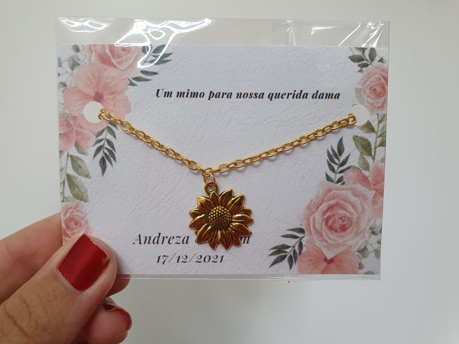 Pulseira Dourada Girasol