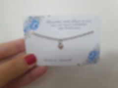 Pulseira Prata Coração Pendente Mini