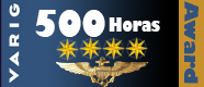 500 horas de voo!