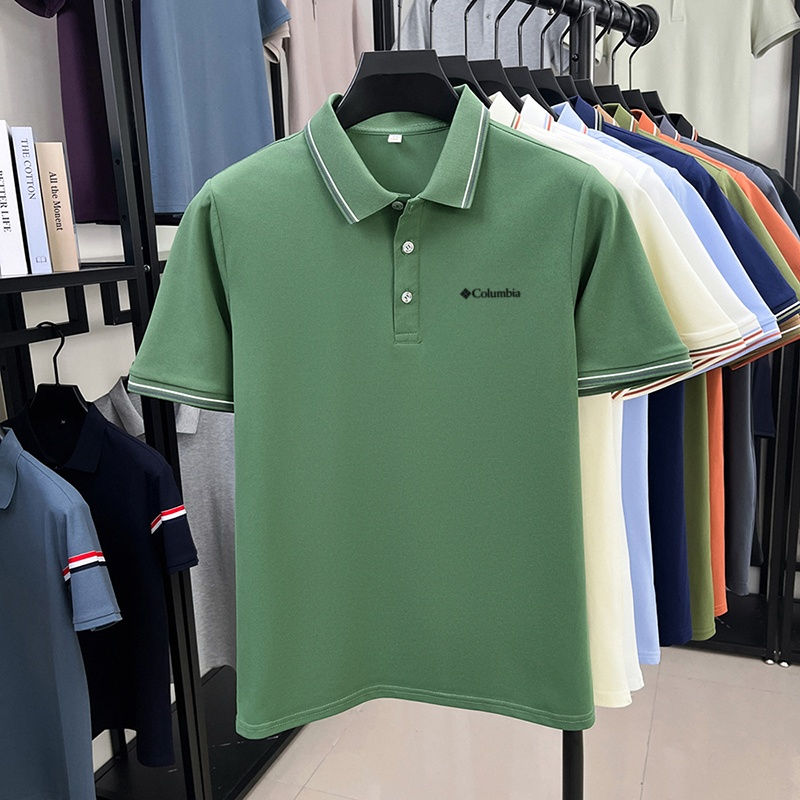 Miniatura: Camisa polo masculina de manga curta