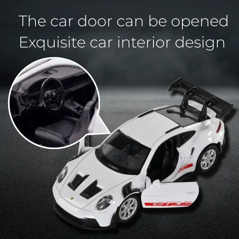 Miniatura: Miniatura de carro Porsche 911 GT3 RS em liga metálica