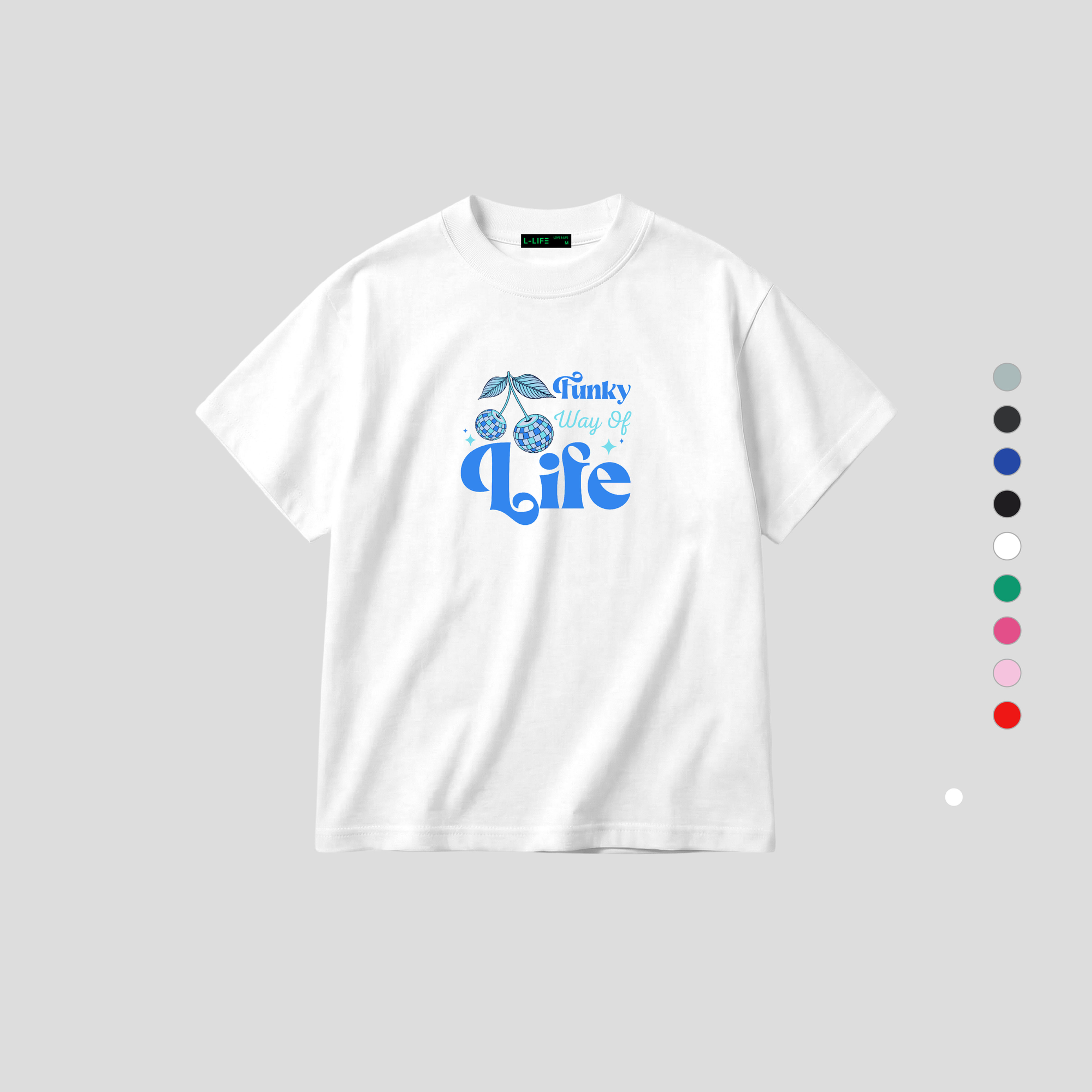 Áo thun hình in phom vừa nữ L-LIFE