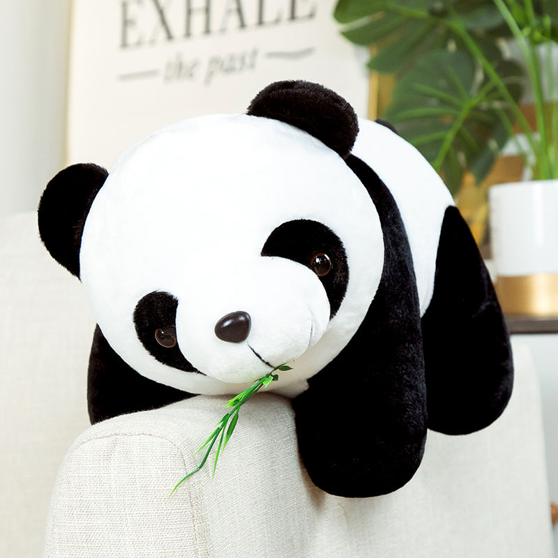 Miniatura: Urso Panda Bebê de Bambu de Pelúcia