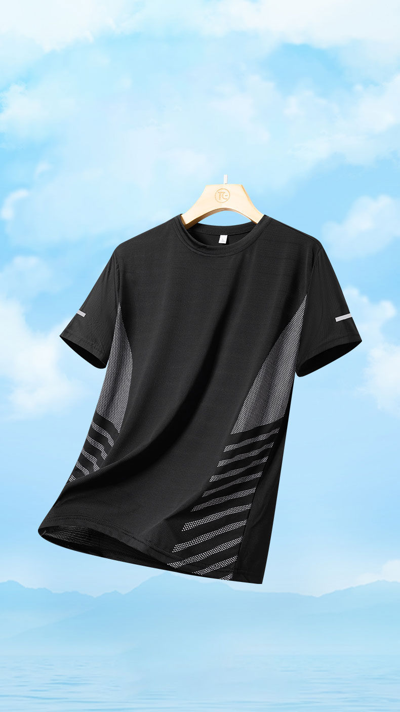 Miniatura: Camiseta de corrida masculina de verão
