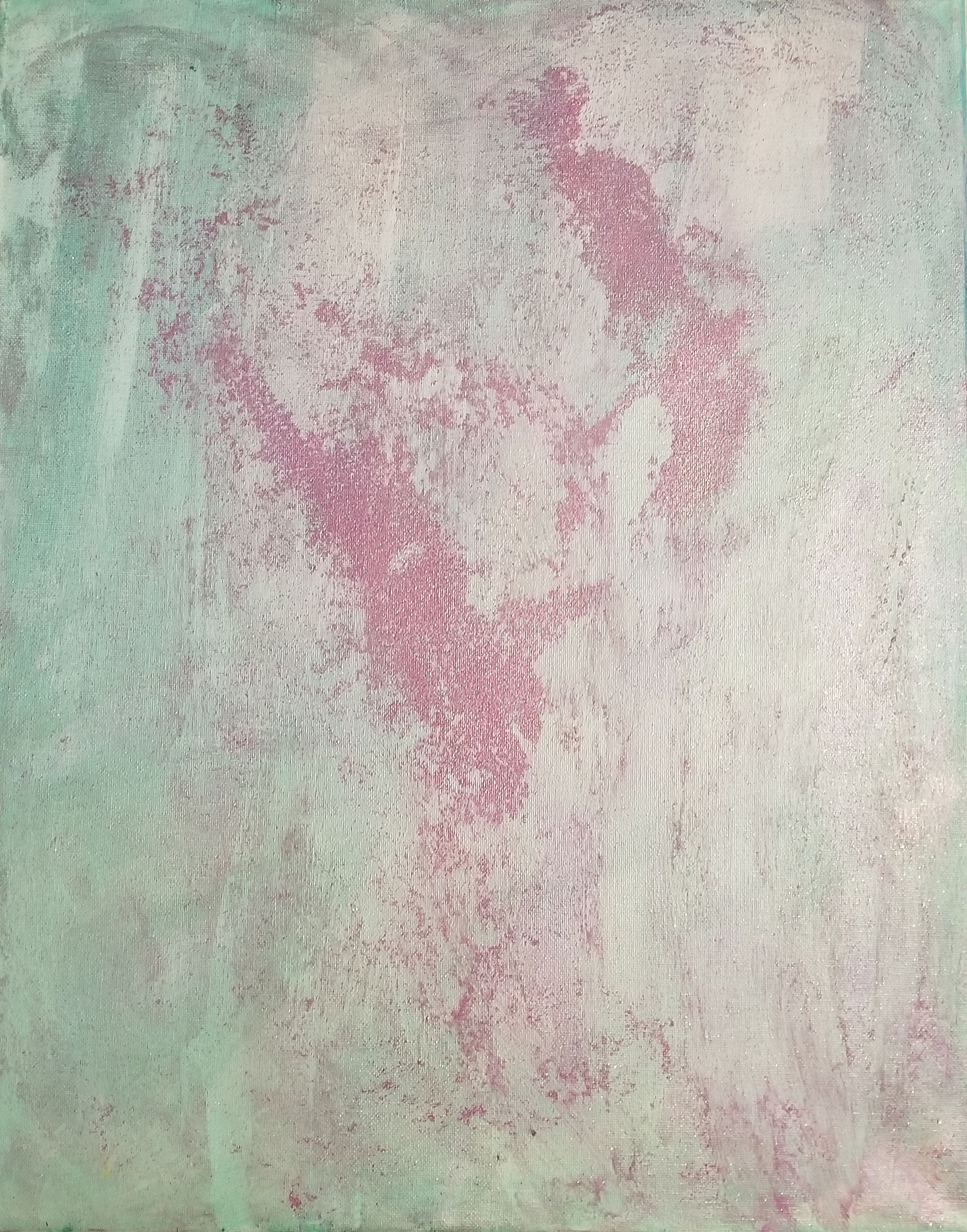 Beneath The Surface | Shari Pedowitz | artistshari.com | abstract art with glitter