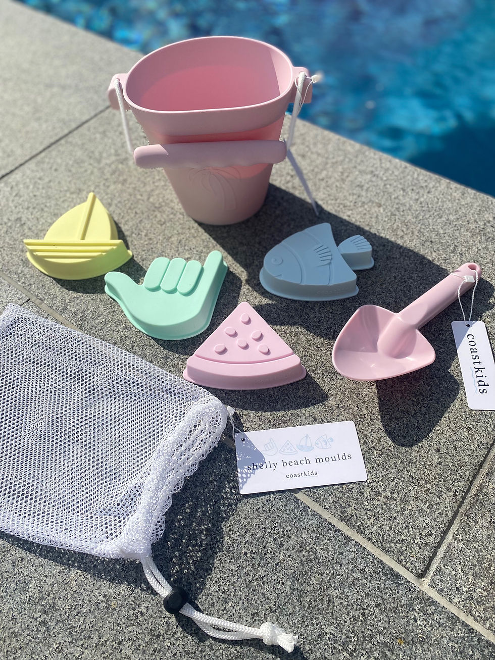 Silicone Beach Bucket Set Pink