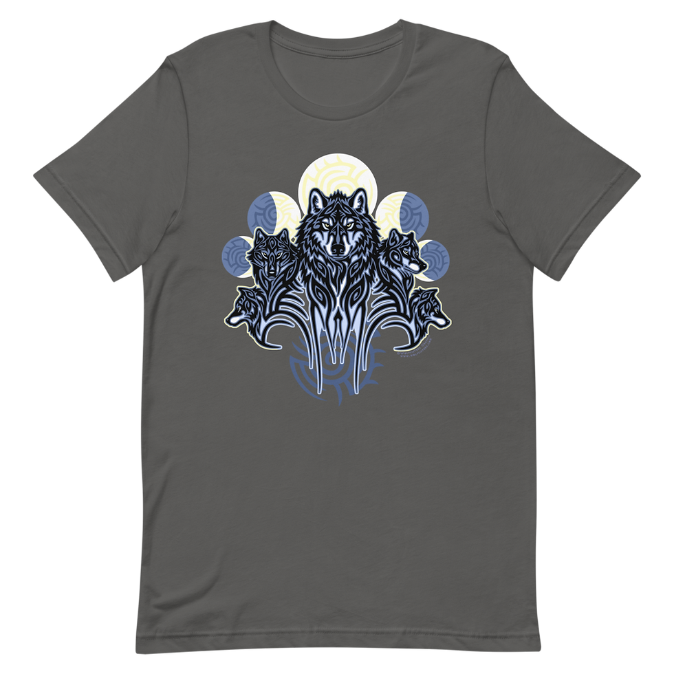 Thumbnail: Wolf Pack Tribal Unisex t-shirt