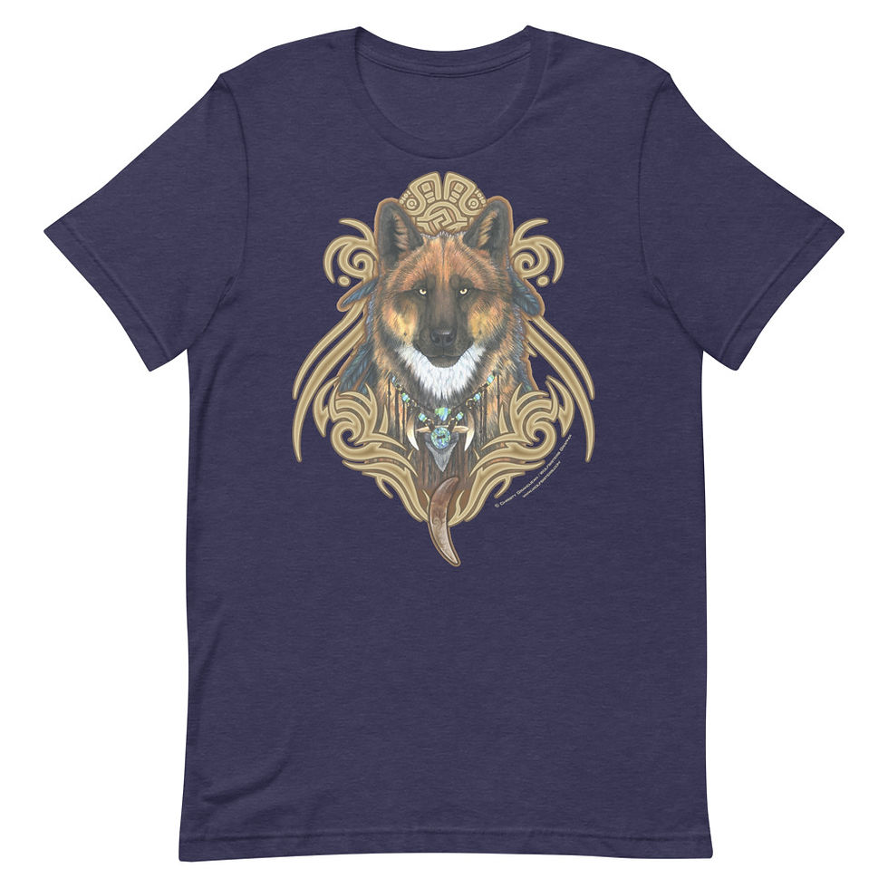 Thumbnail: Dire Wolf Aenocyon Dirus Unisex t-shirt