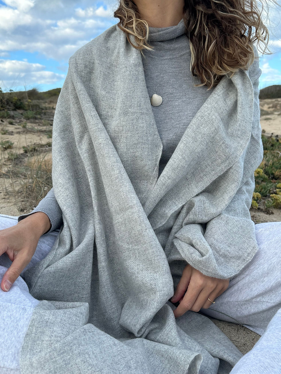 Miniatura: BUFANDA CASHMERE GLACIAR GREY