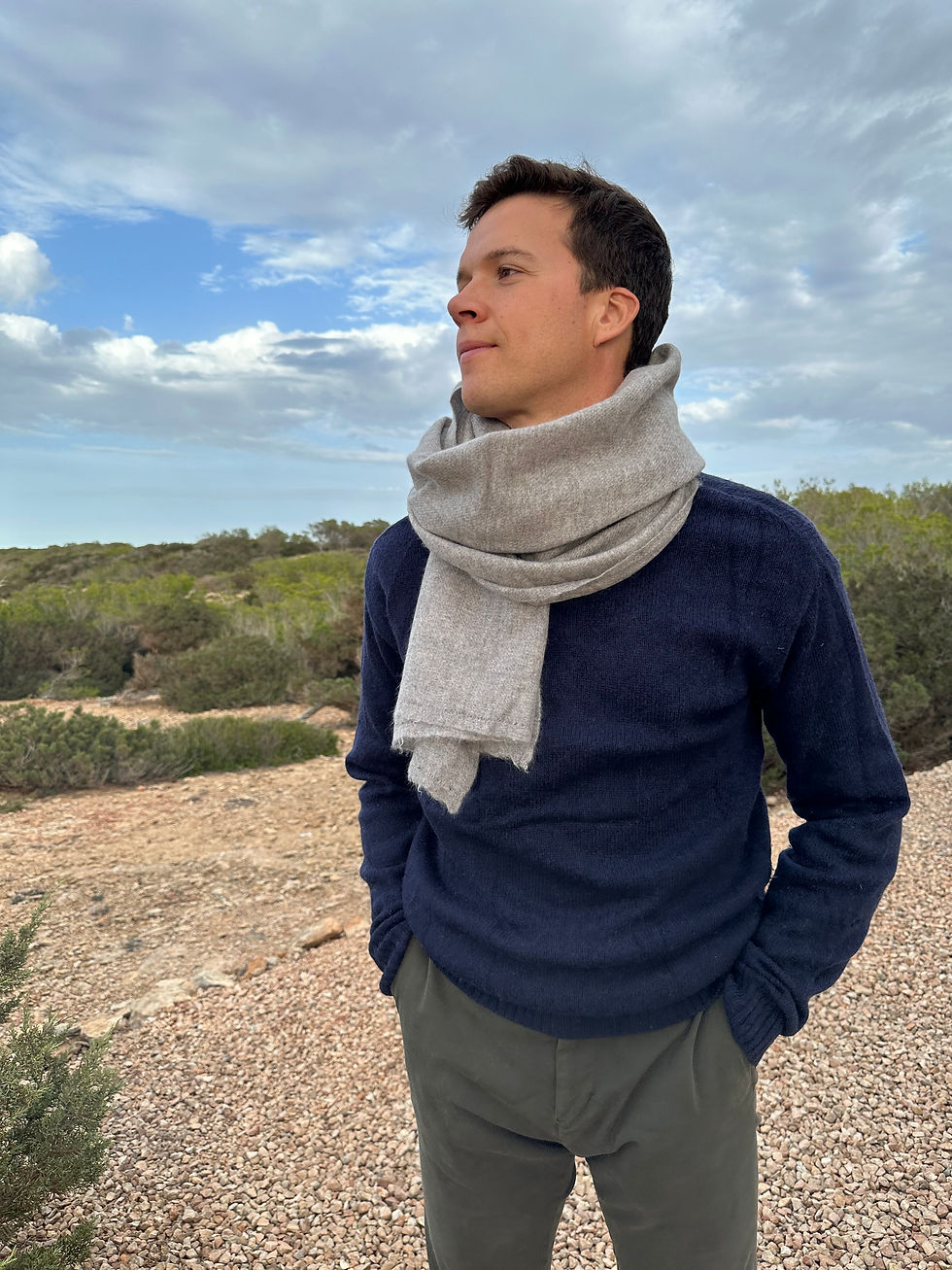 Miniatura: SCIARPA CASHMERE STORM GREY