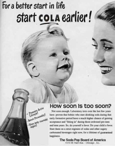 newpapper article, coca cola ad