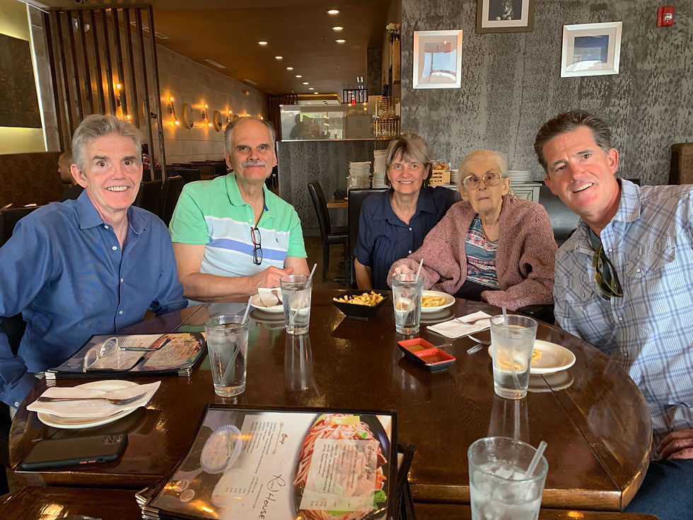 Easter weekend dinner with Michael, Chris, Katherine and John.