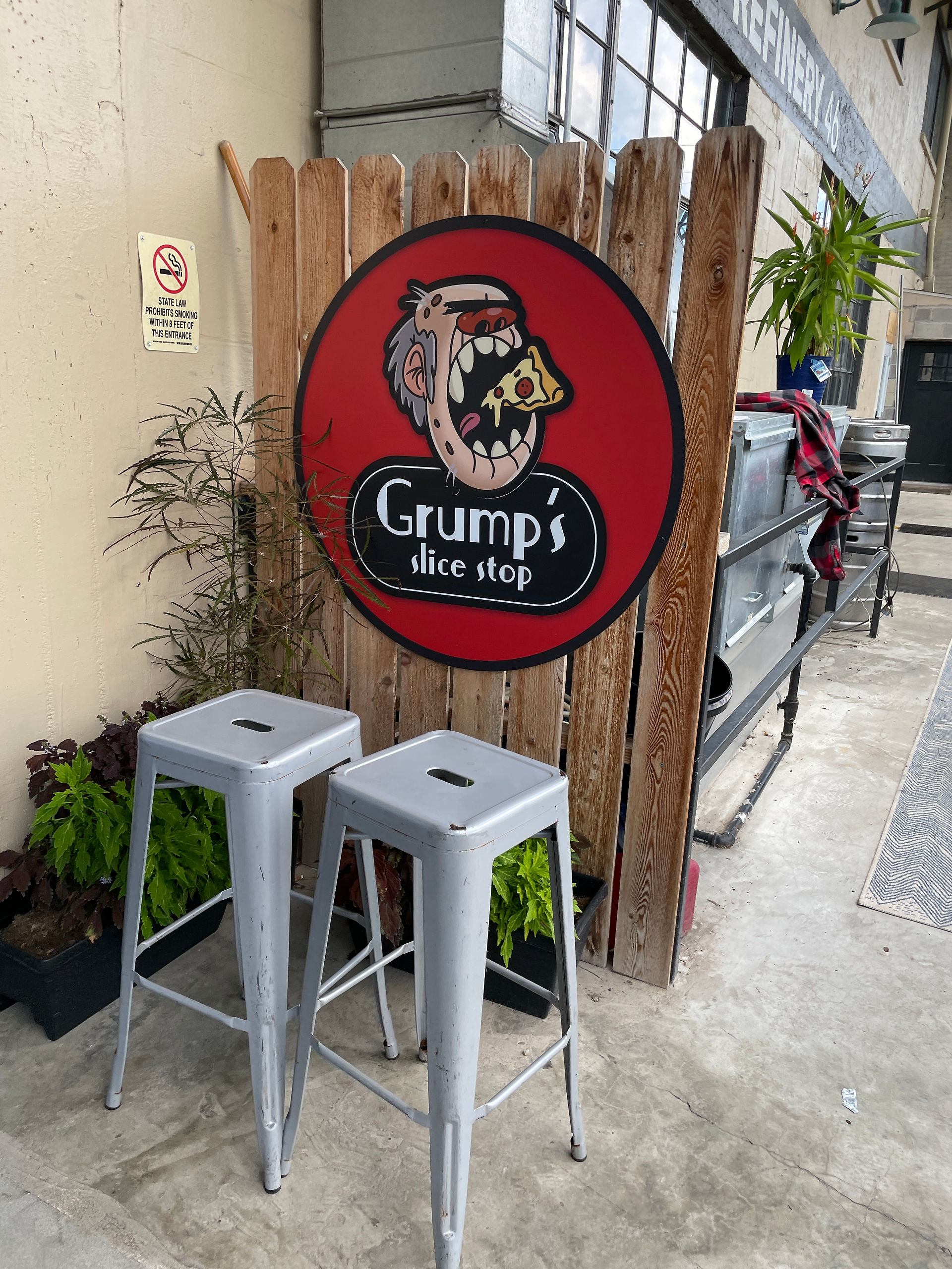 grump's slice stop nyc style pizza indiana