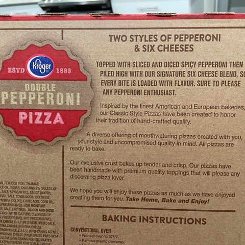 kroger pizza box
