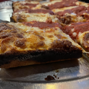 pepperoni bacon Detroit style oscars pizza